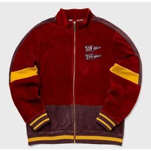 PUMATYE VELOUR TRACK JACKET MENS SZ XL INTENSE RED